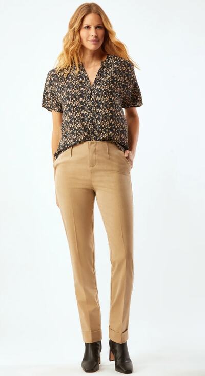 ecru Pants - Womens Ecru Tapered Pants